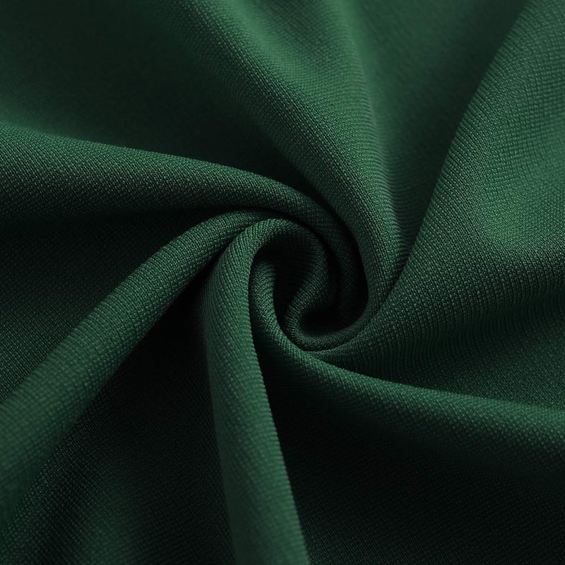 YATHON Women's Vintage Ruffle Floral Flared A Line Swing Casual Cocktail Party Dresses (XL, YT001-Dark Green) - Image 5